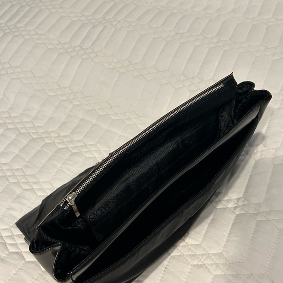 Versace Black Shoulder Bag with Silver Accent - Picture 9 of 13